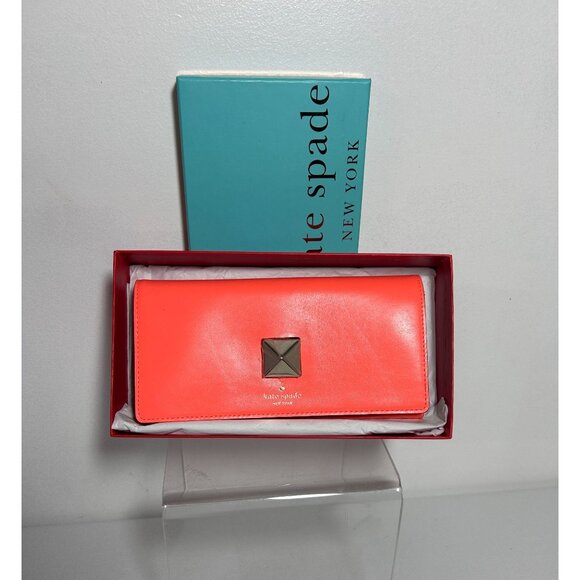 Kate Spade New York New Bond Street Cyndy Wallet in Flo Coral  - NIB - Picture 7 of 8